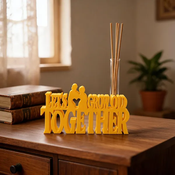 3D_Printed_|_Let'S_Grow_Old_Together_Typography_Reed_Diffuser