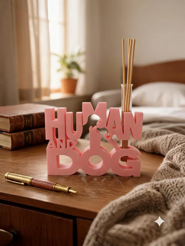 Human_And_Dog_Typography_Reed_Diffuser