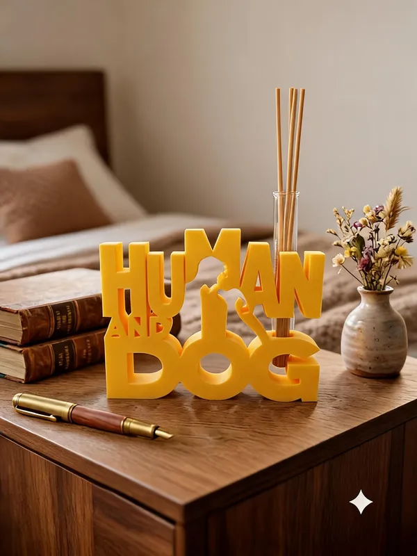 Human_And_Dog_Typography_Reed_Diffuser