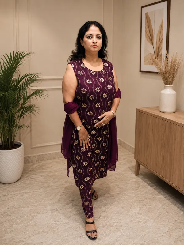Purple_Rayon_Sleeveless_Floral_Print_Kurta_with_Dupatta_Set_for_Women
