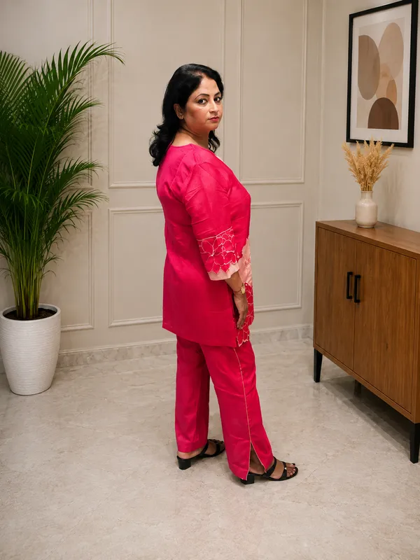 Pink_Chanderi_Cotton_Silk_Floral_Embroidered_Bell_Sleeve_Kurti_for_Women