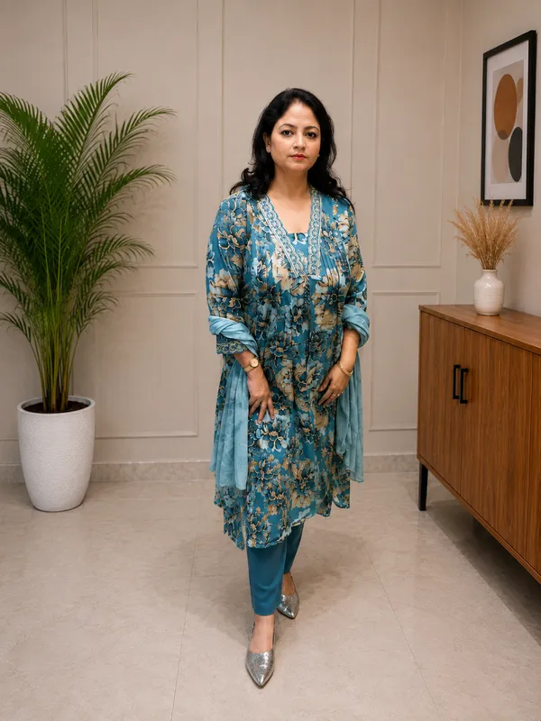 Blue_Mix_Cotton_A-Line_Kurta_with_Bottom_and_Dupatta_for_Women