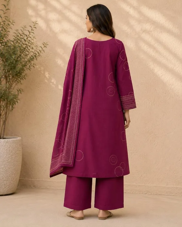 Magenta_Pure_Cotton_Mirror_Work_Embroidered_Suit_for_Women