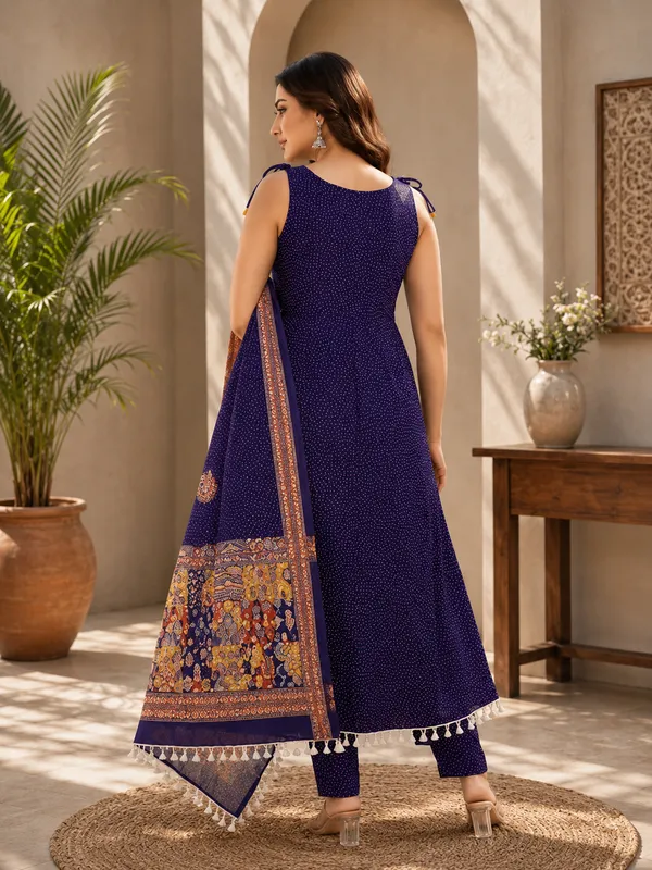 Blue_Pure_Cotton_Bandhani_Print_Anarkali_Suit_Set_with_Dupatta_for_Women