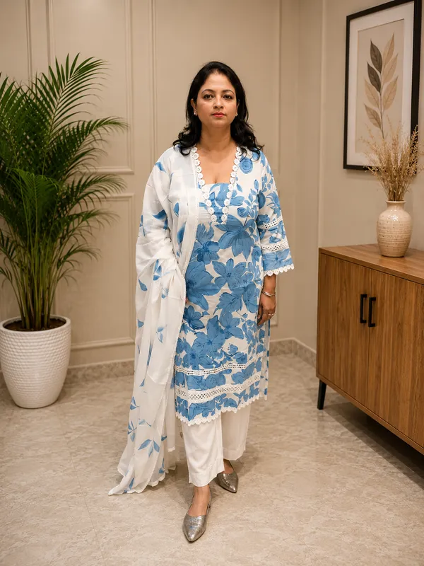 Blue_Pure_Cotton_Floral_Print_Suit_for_Women