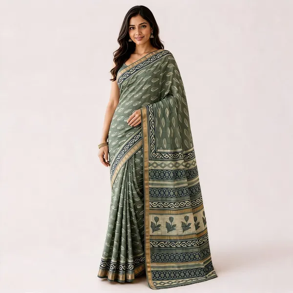 Green_Maheshwari_Silk_Floral_Printed_Saree_For_Women
