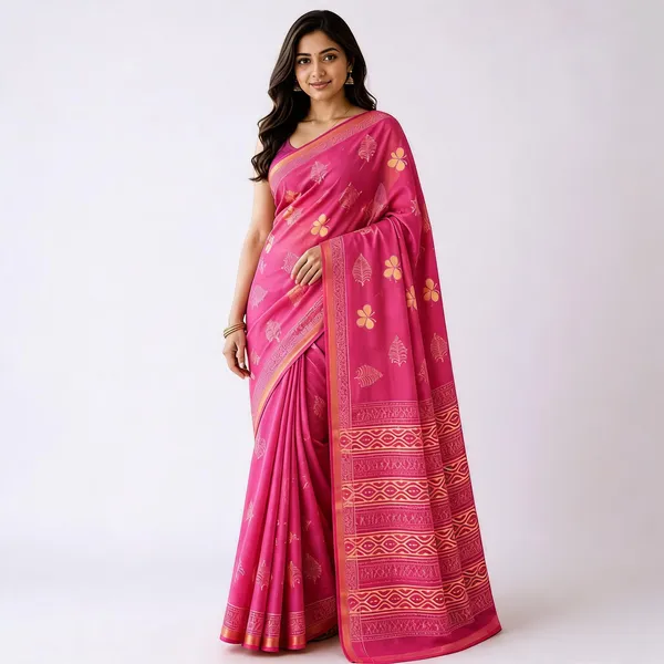 Pink_Maheshwari_Silk_Floral_Print_Saree_For_Women