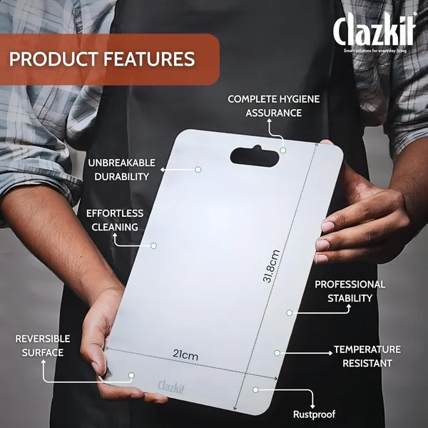 Clazkit_Stainless_Steel_Chopping_Board_Vegetable_Fruit_Cutting_Kneeding_Cake_Prep_Heavy_Duty_Chopping_Board_Size_31_8cm_X_21cm