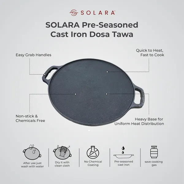 Solara_Cast_Iron_Tawa_For_Dosa_12_Inch_30_Cm_Tawa_For_Dosa_Uthappam_Roti_Chapati_Naan_Gas_Induction_Friendly_Dosa_Tawa_Cast_Iron_Cast_Iron_Cookware_Black