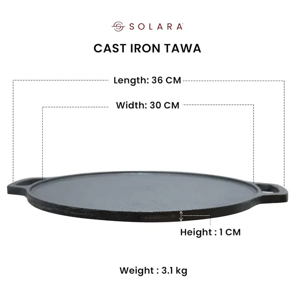 Solara_Cast_Iron_Tawa_For_Dosa_12_Inch_30_Cm_Tawa_For_Dosa_Uthappam_Roti_Chapati_Naan_Gas_Induction_Friendly_Dosa_Tawa_Cast_Iron_Cast_Iron_Cookware_Black