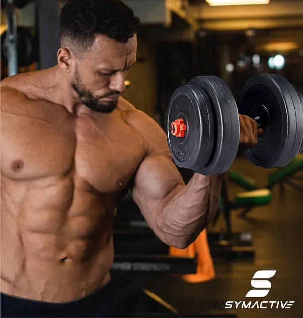 Amazon_Brand_Symactive_20_Kg_Adjustable_Dumbbells_Kit_For_Full_Body_Workout_Pvc_Durable_Finish_Secure_Weight_Locking_Mechanism_2_Kg_X_4_3_Kg_X_4_Kg_Weight_One_Pair_14_Dumbbell_Rods_Nuts