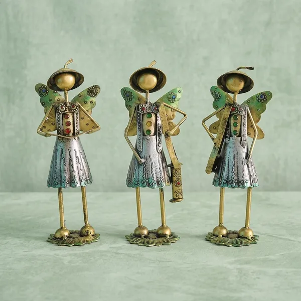 Metal_Decorative_Village_Women_Figurine_Set_With_Umbrella