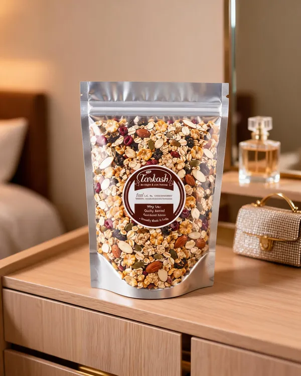 Healthy_Breakfast_Combo_Honey_Muesli_Fruit_And_Nut_Multigrain_Flakes_with_Black_Raisins_And_Paan_Flavoured_Raisins_Pack_Of_3