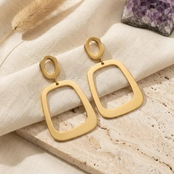 Gold_Tone_Stainless_Steel_Geometric_Drop_Earrings_For_Women