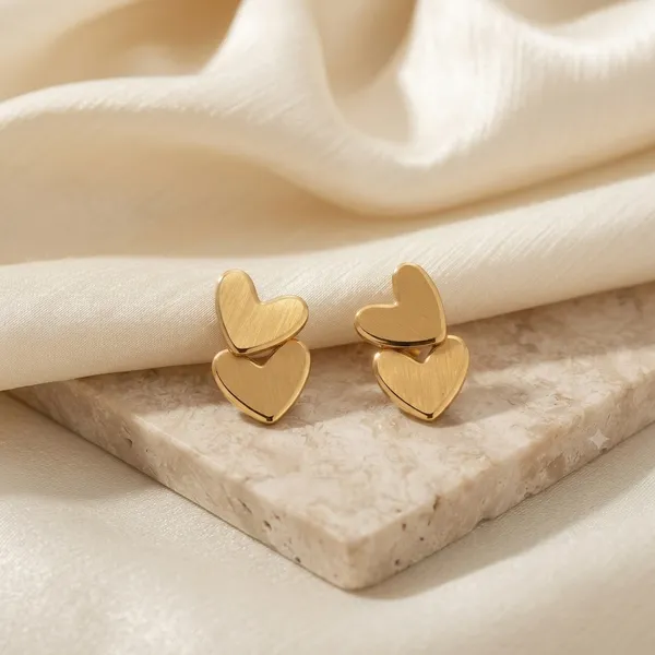Gold_Stainless_Steel_Heart_Stud_Earrings_For_Women