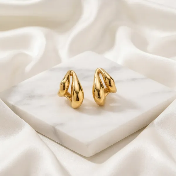 Gold_Stainless_Steel_Stud_Earrings_For_Women