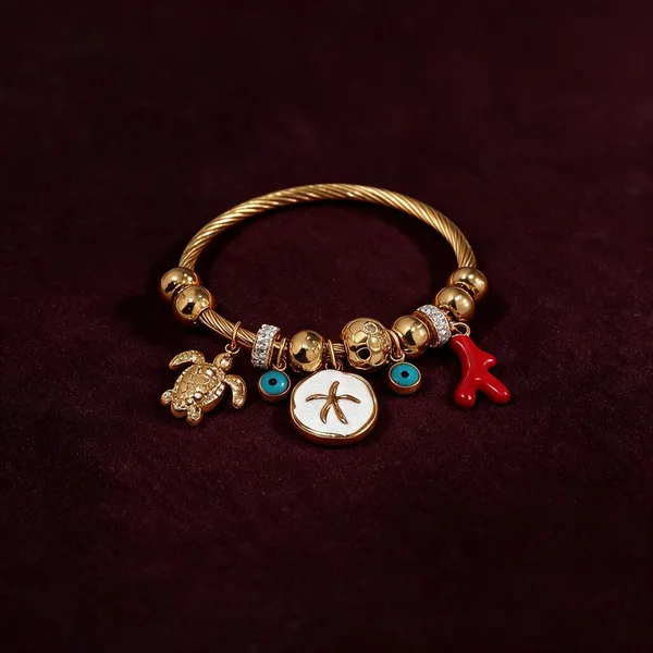 Gold_Tone_Charm_Bracelet_For_Women
