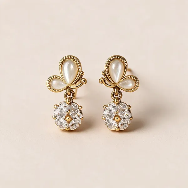 Gold_Tone_Crystal_Drop_Earrings_For_Women