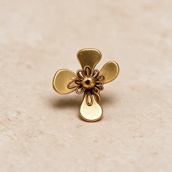 Gold_Tone_Stainless_Steel_Floral_Drop_Earrings_For_Women