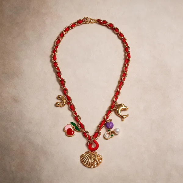 Red_Gold_Charm_Necklace_For_Women