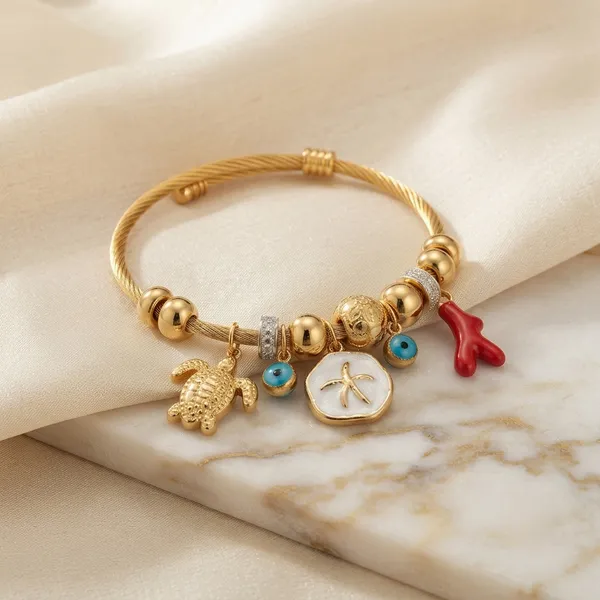 Gold_Tone_Charm_Bracelet_For_Women