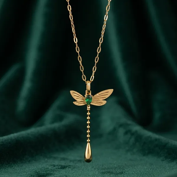 Gold_Tone_Pendant_Necklace_For_Women