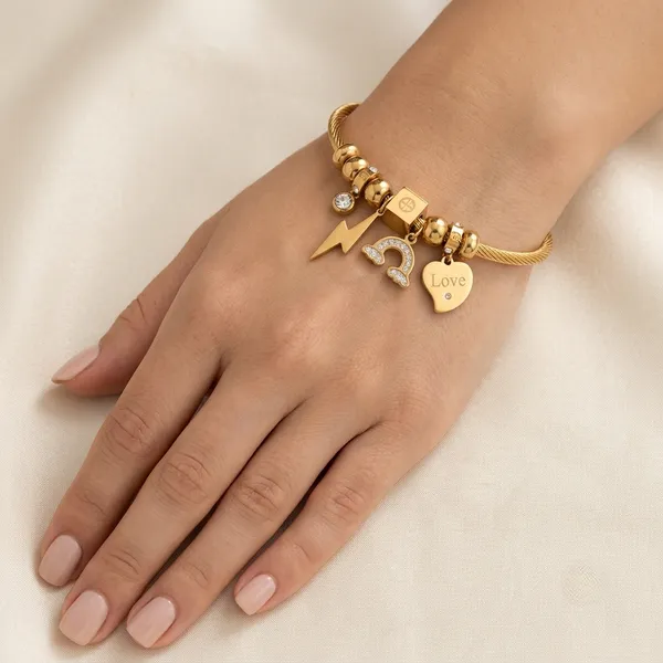 Gold_Tone_Charm_Bracelet_For_Women