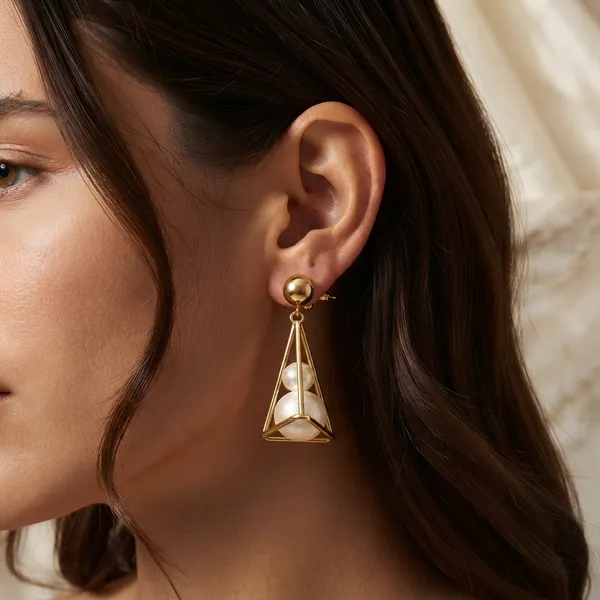 Gold_Tone_Geometric_Drop_Earrings_For_Women