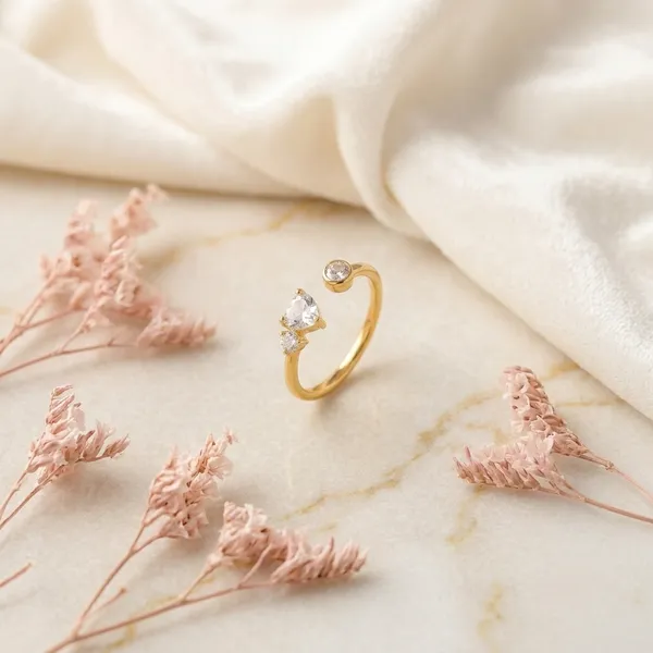 Gold_Tone_Floral_Ring_For_Women