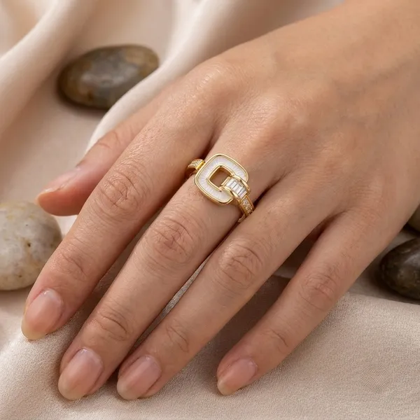 Gold_Tone_Geometric_Statement_Ring_For_Women