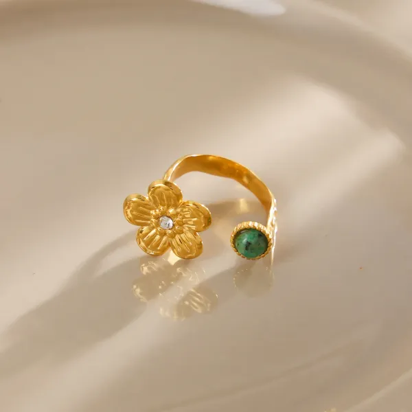 Gold_Tone_Floral_Open_Ring_For_Women