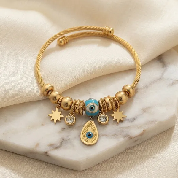 Gold-Tone_Evil_Eye_Charm_Bangle_Bracelet_For_Women
