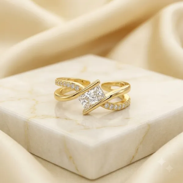 Gold_Tone_Embellished_Open_Ring_For_Women