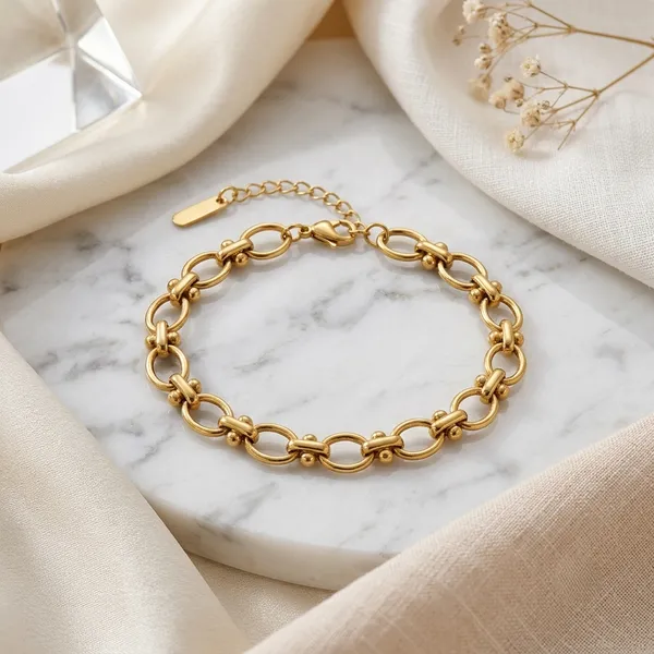 Gold_Tone_Chain_Bracelet_For_Women