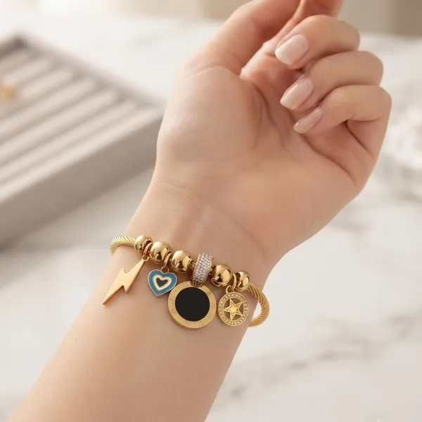 Gold-Tone_Charm_Bracelet_For_Women