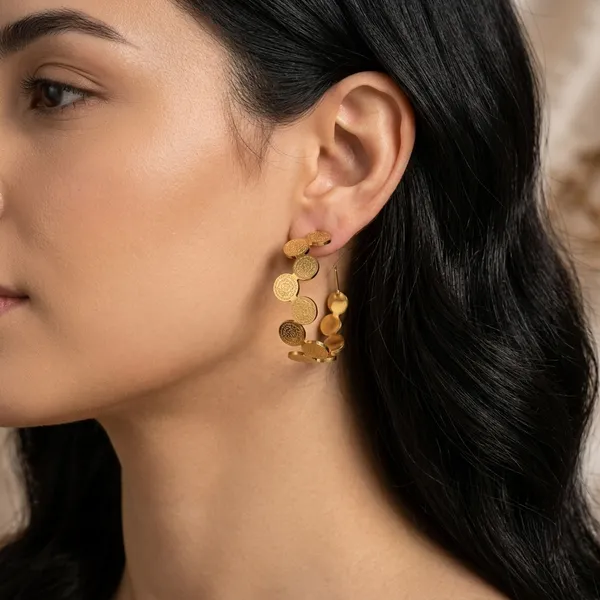 Gold_Tone_Stainless_Steel_Earring_For_Women