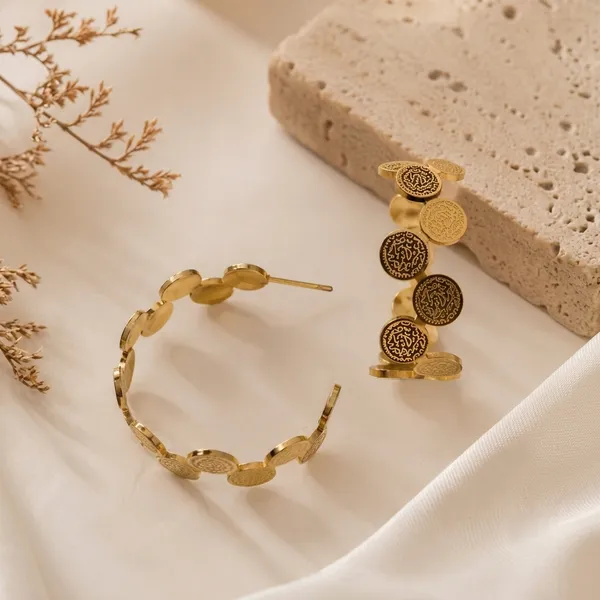 Gold_Tone_Stainless_Steel_Earring_For_Women