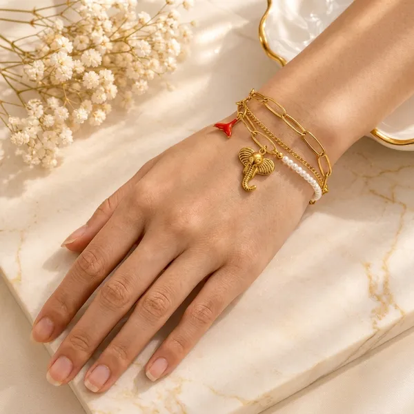 Gold_Tone_Layered_Bracelet_With_Charms_For_Women