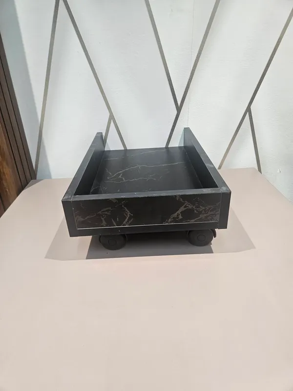 Wooden_Home_Office_Black_Marble_Cpu_Trolley