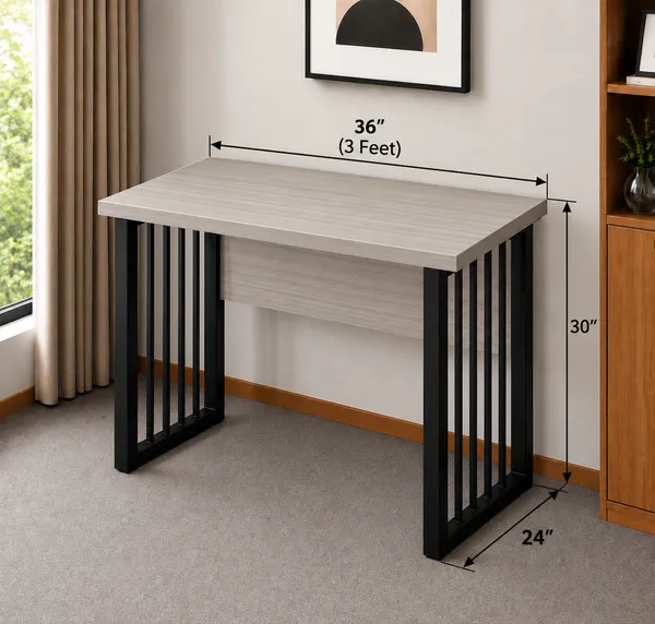 Wooden_Home_Office_Metal_Frame_Table