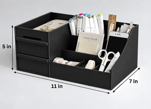 Plastic_Home_Office_Black_Desk_Organizer