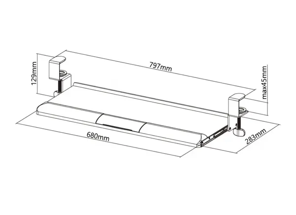 Plastic_Home_Office_Keyboard_Tray