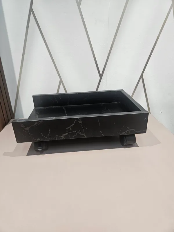 Wooden_Home_Office_Black_Marble_Cpu_Trolley