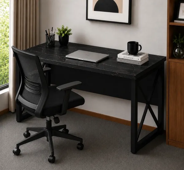 Wooden_Home_Office_Metal_Frame_Table