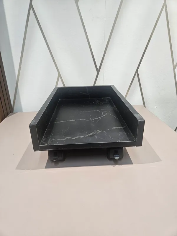 Wooden_Home_Office_Black_Marble_Cpu_Trolley