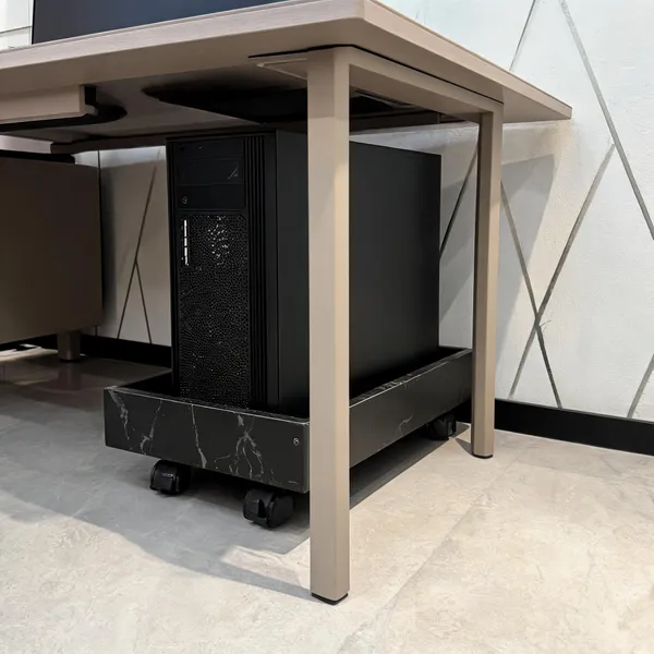 Wooden_Home_Office_Black_Marble_Cpu_Trolley