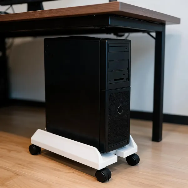 Plastic_Home_Office_White_Cpu_Trolley
