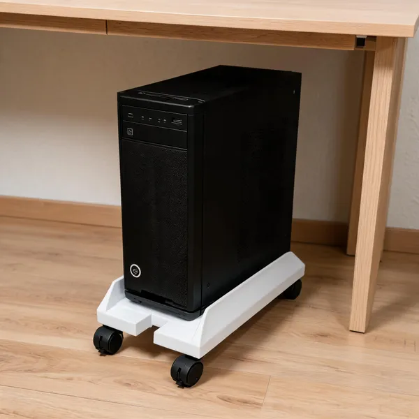 Plastic_Home_Office_White_Cpu_Trolley