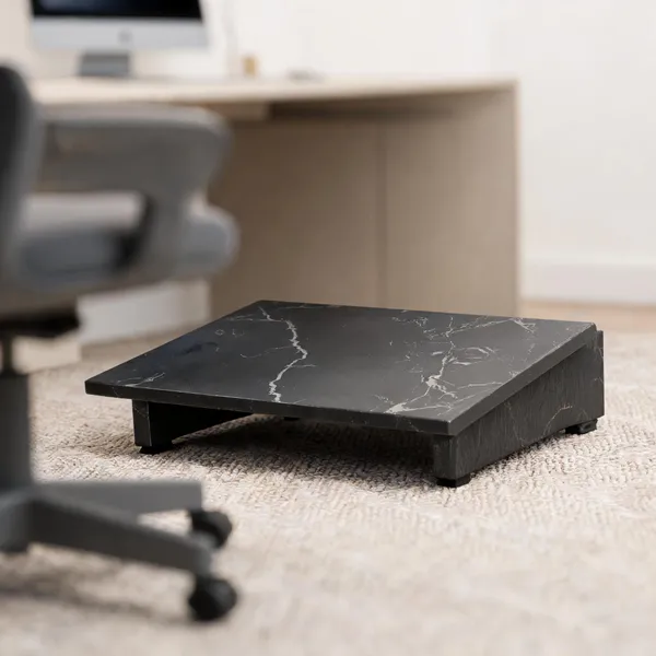 Wooden_Home_Office_Black_Marble_Footrest