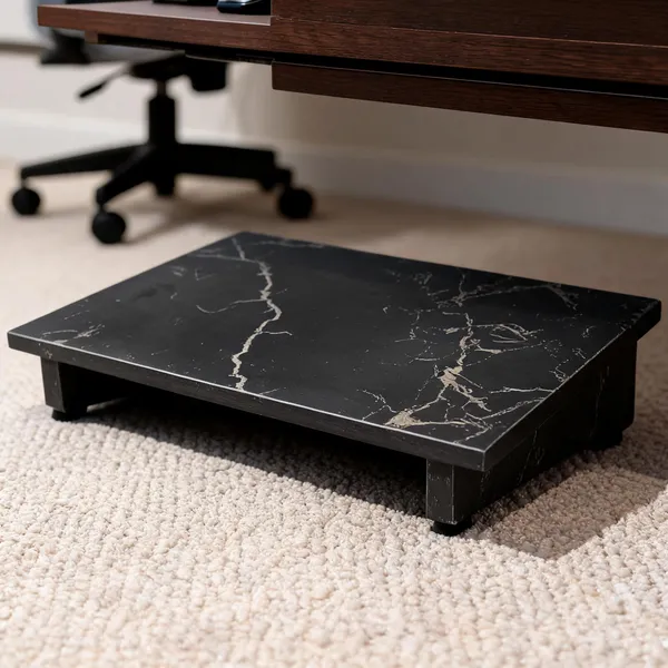 Wooden_Home_Office_Black_Marble_Footrest